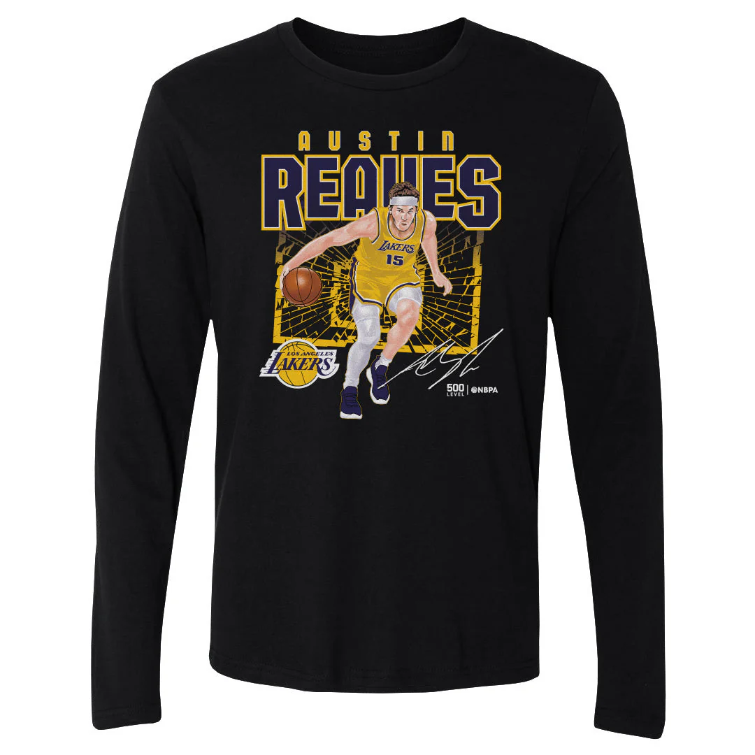 Austin Reaves Los Angeles Lakers Shattered WHT - Image 2