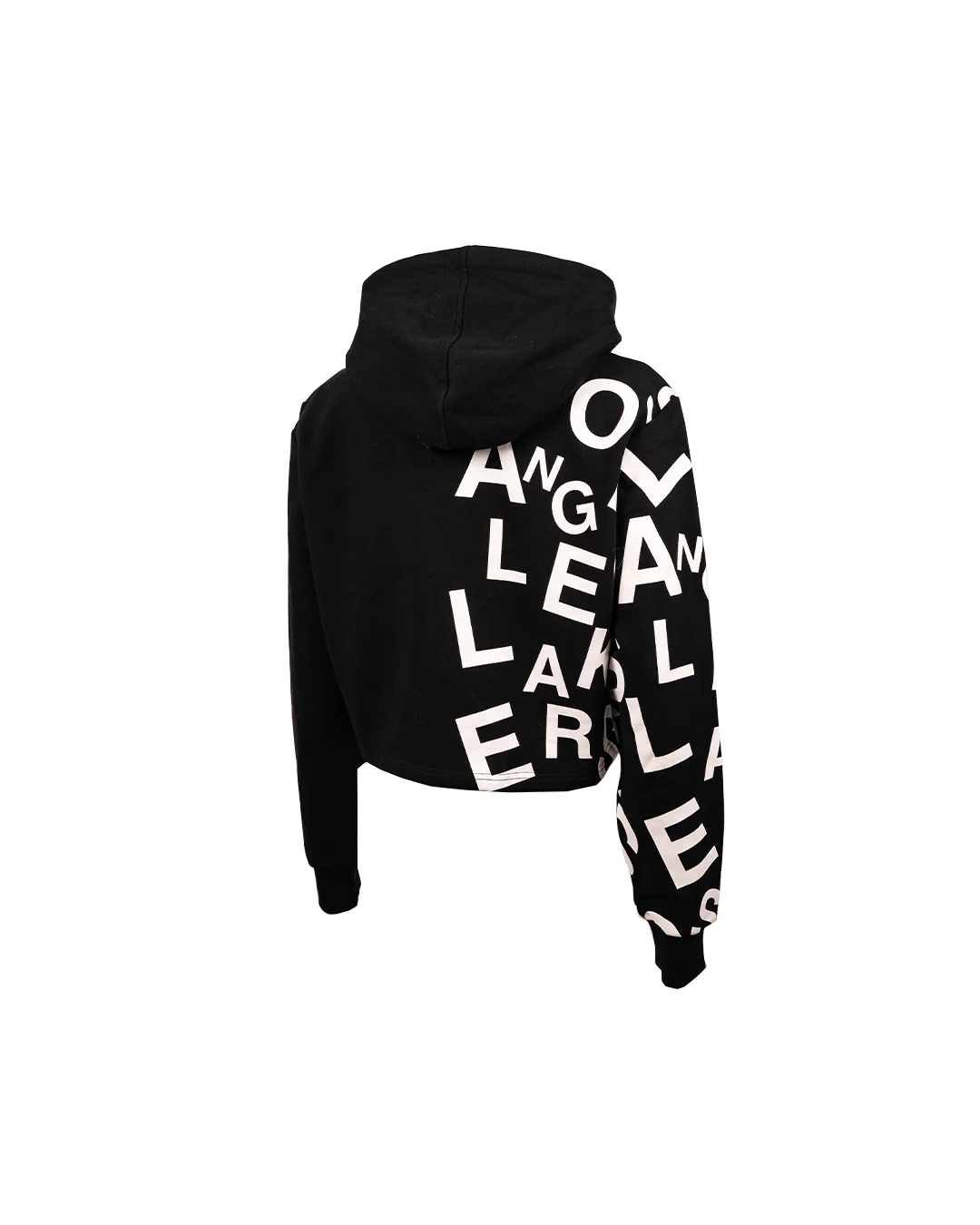 LAKERS WMNS JUMBLE PRINT CROP HOODIE - Image 2