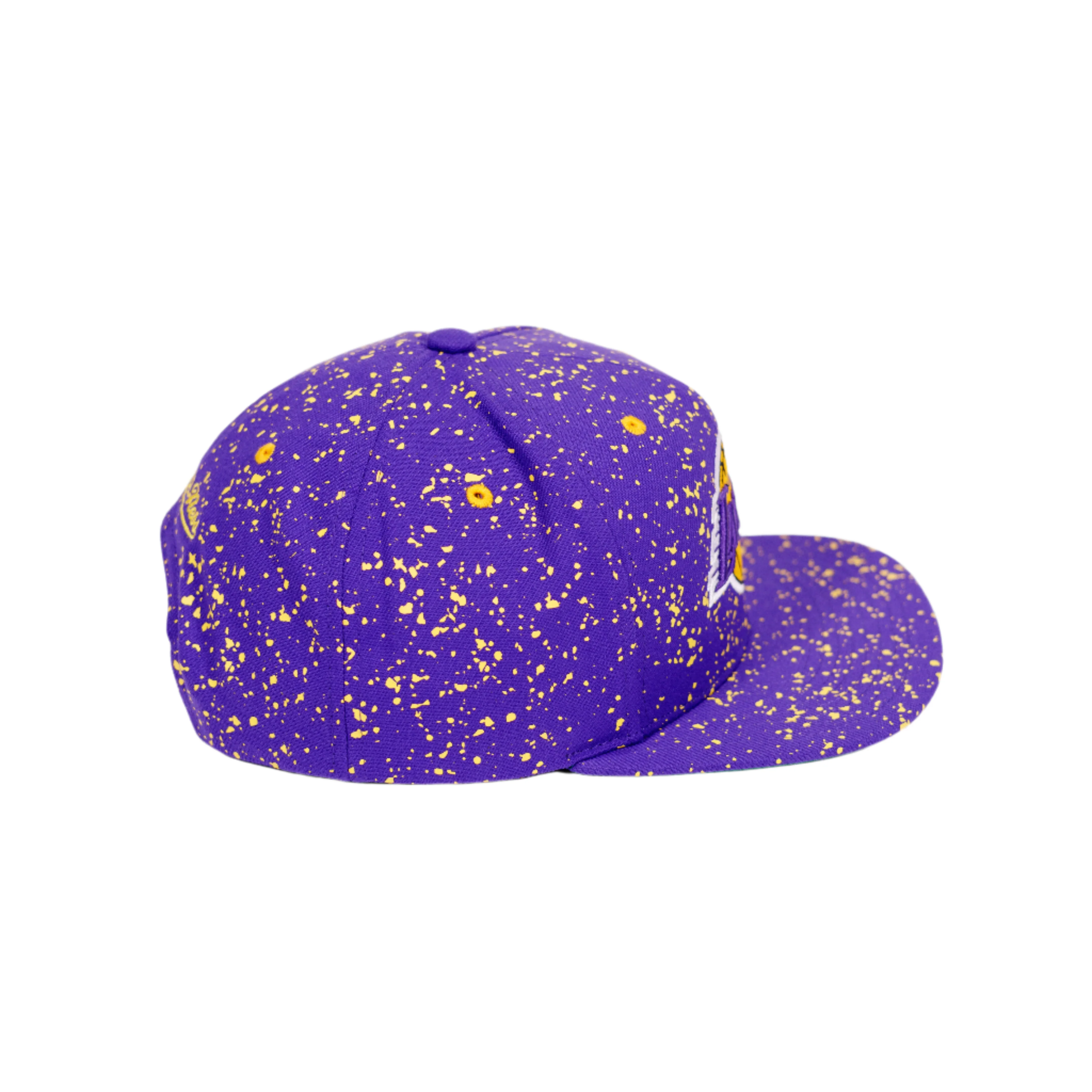 Lakers Splatter Snapback Hat - Image 3