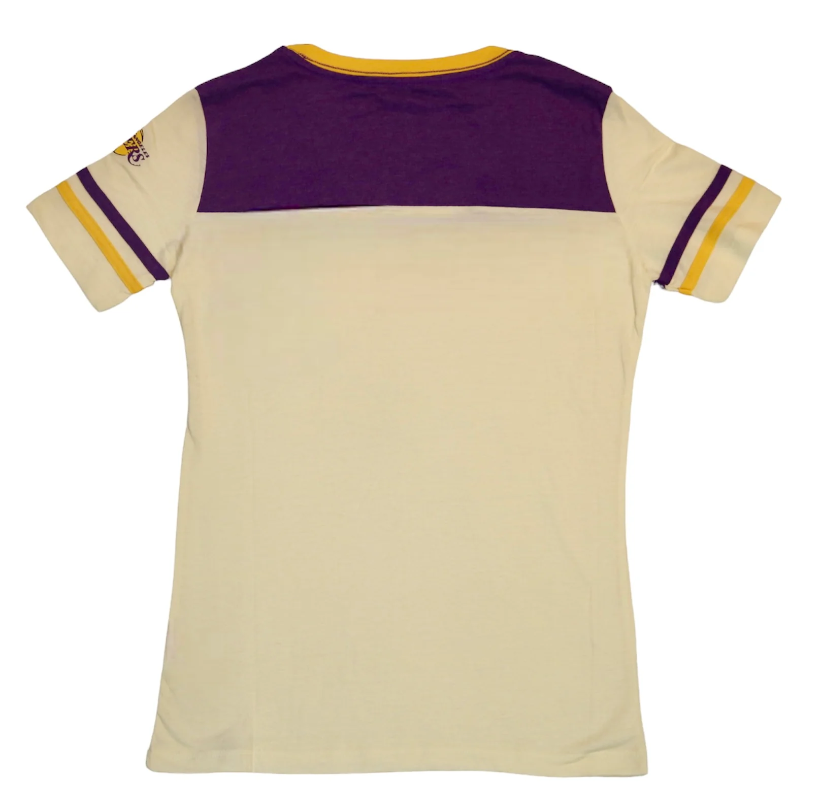 Lakers Womens Throwback Vneck Short Sleeve Tee - Image 2