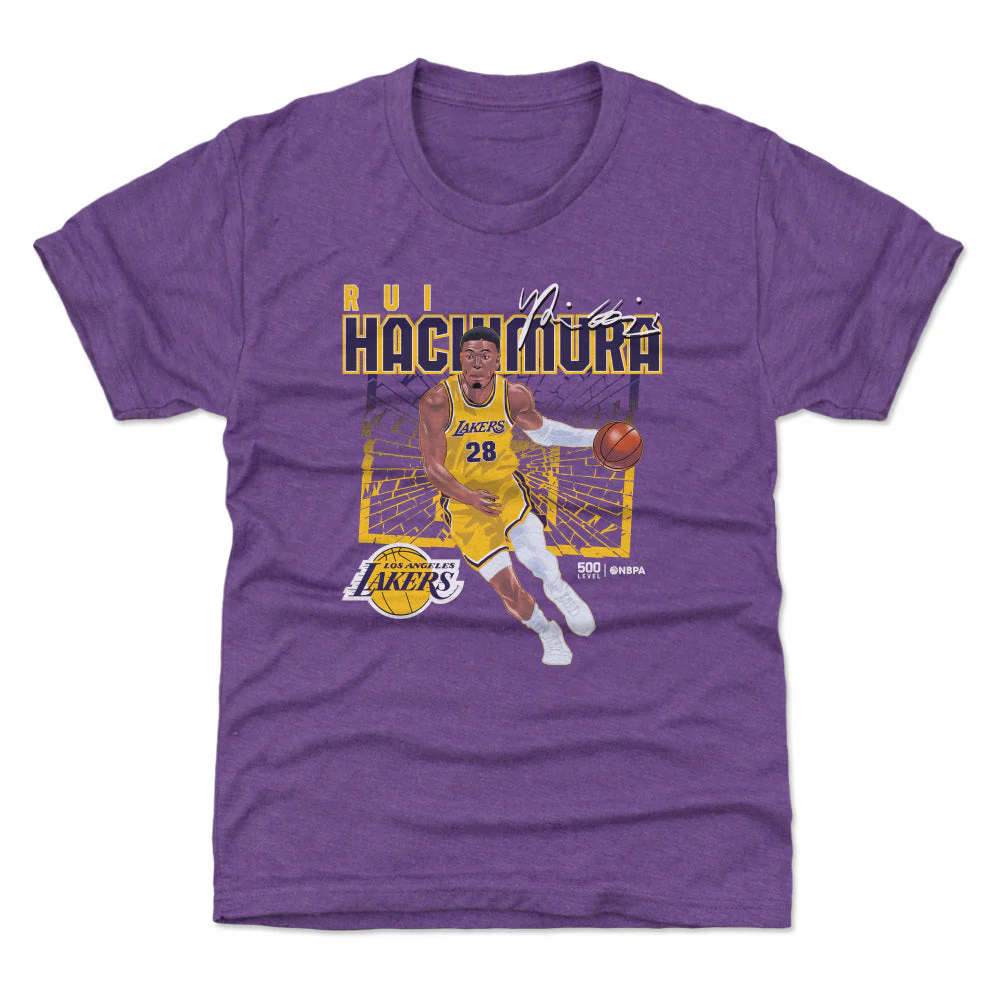 Rui Hachimura Los Angeles Lakers Shattered WHT - Image 2